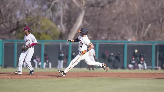 Image Taken at the Oklahoma State Cowboys vs University of Arkansas-Little Rock Trojans Baseball Game, Wednesday, February 20, 2019, Allie P. Reynolds Stadium, Stillwater, OK. Bruce Waterfield/OSU Athletics