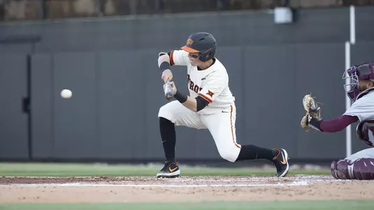 Image Taken at the Oklahoma State Cowboys vs University of Arkansas-Little Rock Trojans Baseball Game, Wednesday, February 20, 2019, Allie P. Reynolds Stadium, Stillwater, OK. Bruce Waterfield/OSU Athletics