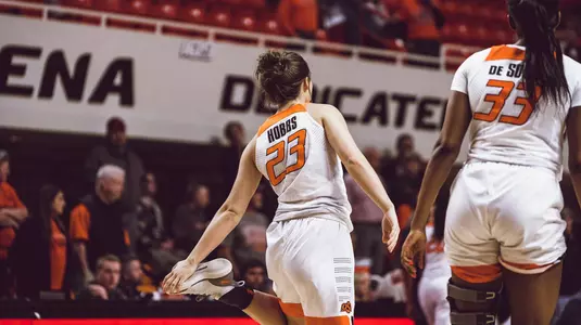 Oklahoma State Cowgirls vs West Virginia Mountaineers Women’s Basketball Game, Wednesday, February 20, 2019, Gallagher Iba Arena, Stillwater, OK. Courtney Bay/OSU Athletics