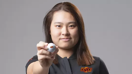 Image Taken at the OSU Women's Golf Social Media Photo Shoot, Friday, January 18, 2019, Orange Power Studios, Stillwater, OK. Bruce Waterfield/OSU Athletics