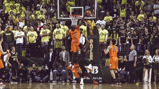Oklahoma State Cowboys at Baylor Bears Men?s Basketball Game, Wednesday, March 6, 2019, Ferrell Center, Waco, TX. Courtney Bay/OSU Athletics