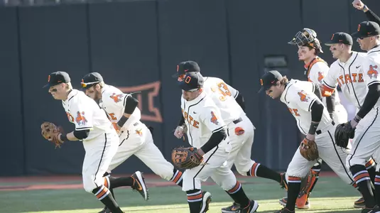 Image Taken at the Oklahoma State Cowboys vs Wichita State Shockers Baseball Game, Wednesday, March 6, 2019, Allie P. Reynolds Stadium, Stillwater, OK. Bruce Waterfield/OSU Athletics