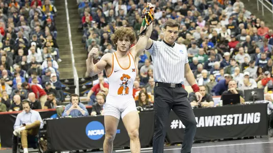 Image Taken at the 2019 NCAA Wrestling Championships Day 2 Session 2, Friday, March 22, 2019, PPG Paints Arena, Pittsburgh, PA. Bruce Waterfield/OSU Athletics