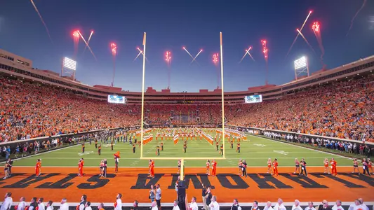 Image Taken at the Oklahoma State Cowboys vs Texas Longhorns Football Game, Saturday, October 27, 2018, Boone Pickens Stadium, Stillwater, OK. Bruce Waterfield/OSU Athletics