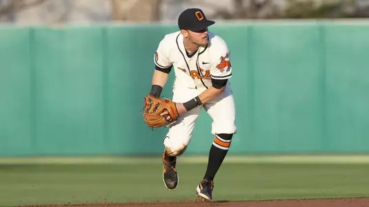 Image Taken at the Oklahoma State Cowboys vs Oklahoma Sooners Baseball Game, Tuesday, March 26, 2019, Allie P. Reynolds Stadium, Stillwater, OK. Bruce Waterfield/OSU Athletics
