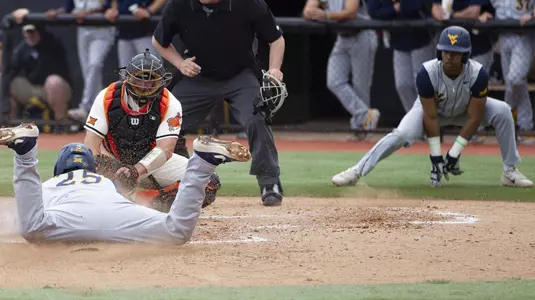 Image Taken at the Oklahoma State Cowboys vs West Virginia Mountaineers Baseball Game, Friday, April 6, 2019, Allie P. Reynolds Stadium, Stillwater, OK. Caulen Spencer/OSU Athletics