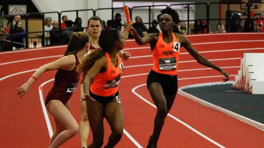 Women's 4X4 at Big 12 Indoors