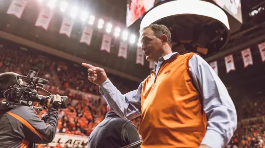 Oklahoma State Cowboys vs Iowa Hawkeyes Wrestling Dual, Sunday, February 24, 2019, Gallagher-Iba Arena, Stillwater, OK. Courtney Bay/OSU Athletics
