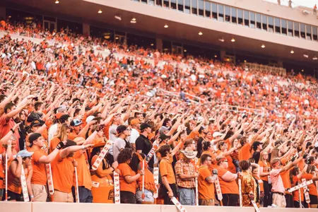 Image Taken At Oklahoma State Cowboy Football vs. Kansas State Wildcats, Saturday, September 28, 2019, Boone Pickens Stadium, Stillwater, OK. Courtney Bay/OSU Athletics