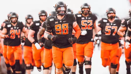 Image Taken At Oklahoma State Cowboy Football vs. Kansas State Wildcats, Saturday, September 28, 2019, Boone Pickens Stadium, Stillwater, OK. Bruce Waterfield/OSU Athletics