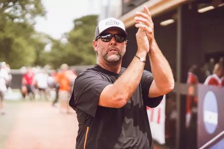 Oklahoma State Cowgirls vs Tulsa Golden Hurricane at the NCAA Softball Tournament Regional, Friday, May 17, 2019, Cowgirl Stadium, Stillwater, OK. Courtney Bay/OSU Athletics