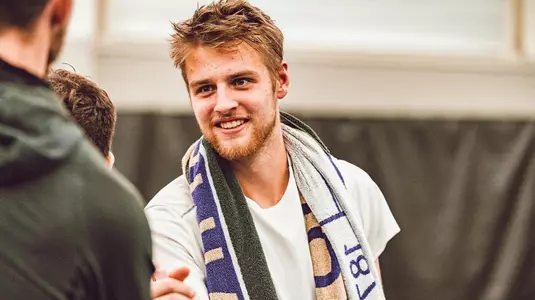Oklahoma State Cowboys vs Michigan Wolverines Tennis Match, Friday, February 21, 2020, Greenwood Tennis Center, Stillwater, OK. Mitchell McKie/OSU Athletics