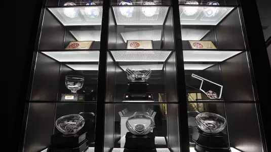 Soccer trophy display - Neal Patterson Stadium