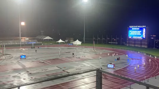 Rainy Day at E.B. Cushing Stadium