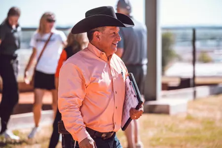 Image Taken at Cowgirl Equestrain Game v Baylor, Saturday, October 15th, 2022, Pedigo-Hull Equestrain Center, Stillwater, OK. Landry Bledsoe/OSU Athletics