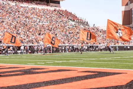 Image Taken at the Oklahoma State Cowboys vs Texas Tech Red Raiders Football Game, Saturday, October 8, 2022, Boone Pickens Stadium, Stillwater, OK. Bruce Waterfield/OSU Athletics