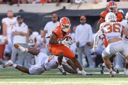Image Taken at the Oklahoma State Cowboys vs Texas Longhorns Football Game, Saturday, October 22, 2022, Boone Pickens Stadium, Stillwater, OK. Bruce Waterfield/OSU Athletics