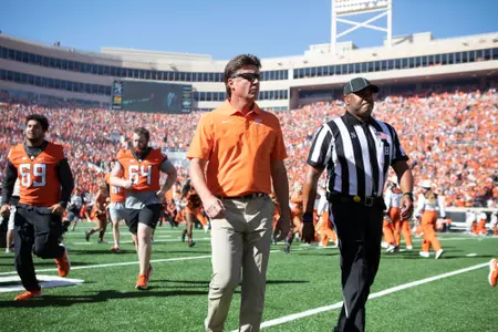 Image Taken at the Oklahoma State Cowboys vs Texas Longhorns Football Game, Saturday, October 22, 2022, Boone Pickens Stadium, Stillwater, OK. Bruce Waterfield/OSU Athletics