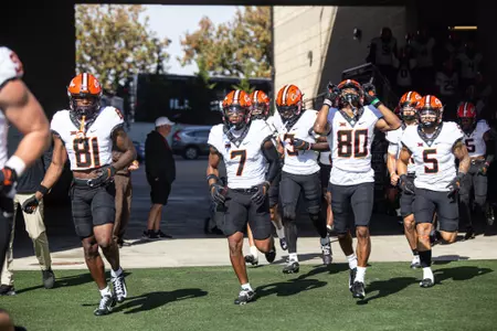 Image of Oklahoma State Cowboy Football vs Kansas State Taken Saturday, October 29, 2022, Bill Snyder Family Stadium, Manhattan, KS. Jerod Hill/OSU Athletics