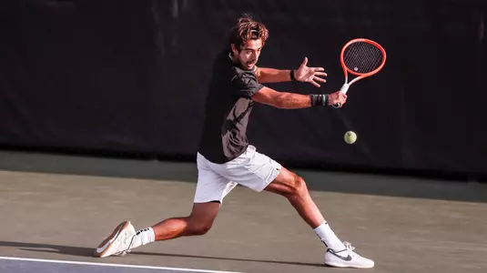 Image Taken at the Oklahoma State Cowboys vs Charlotte 49ers Tennis, Monday, April 18, 2022, Greenwood Tennis Center, Stillwater, OK.