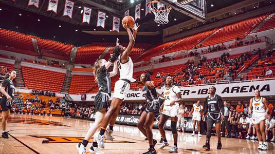 Image Taken at Oklahoma State Cowgirls vs Northwestern State, Friday November 11, 2022, Gallagher Iba Arena, Stillwater, OK, Ben Cohen