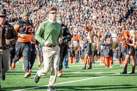 Image Taken at the Oklahoma State Cowboys vs Iowa State Cyclones Football Game, Saturday, November 12, 2022, Boone Pickens Stadium, Stillwater, OK. Bruce Waterfield/OSU Athletics