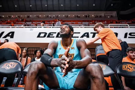 Image Taken at the Oklahoma State Cowboys vs Southern Illinois Salukis Basketball Game, Thursday, November 10, 2022, Gallagher-Iba Arena, Stillwater, OK. Mary Elizabeth/OSU Athletics