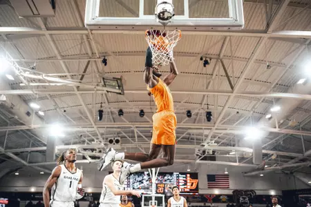 Image Taken at the Oklahoma State Cowboys at Oakland Golden Grizzlies Basketball Game, Sunday, November 13, 2022, Athletics Center O'Rena, Rochester, MI. Mary Elizabeth/OSU Athletics