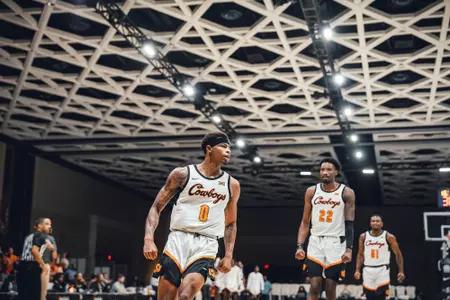 Image Taken at the Oklahoma State Cowboys vs UCF Knights at the Baha Mar Hoops Tournament, Friday, November 18, 2022, Grand Hyatt Baha Mar, Nassau, Bahamas. Mary Elizabeth/OSU Athletics