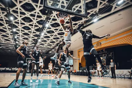 Image Taken at the Oklahoma State Cowboys vs UCF Knights at the Baha Mar Hoops Tournament, Friday, November 18, 2022, Grand Hyatt Baha Mar, Nassau, Bahamas. Mary Elizabeth/OSU Athletics