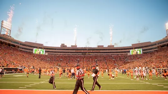 Image Taken at the Oklahoma State Cowboys vs Texas Longhorns Football Game, Saturday, October 22, 2022, Boone Pickens Stadium, Stillwater, OK. Bruce Waterfield/OSU Athletics