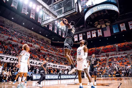 Image Taken at the Oklahoma State Cowboys vs Tulsa Golden Hurricanes Basketball Game, Friday, November 25, 2022, Gallagher-Iba Arena, Stillwater, OK. Mary Elizabeth/OSU Athletics