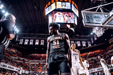 Image Taken at the Oklahoma State Cowboys vs Tulsa Golden Hurricanes Basketball Game, Friday, November 25, 2022, Gallagher-Iba Arena, Stillwater, OK. Mary Elizabeth/OSU Athletics