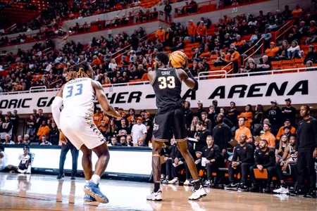 Image Taken at the Oklahoma State Cowboys vs Tulsa Golden Hurricanes Basketball Game, Friday, November 25, 2022, Gallagher-Iba Arena, Stillwater, OK. Mary Elizabeth/OSU Athletics