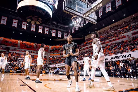Image Taken at the Oklahoma State Cowboys vs Tulsa Golden Hurricanes Basketball Game, Friday, November 25, 2022, Gallagher-Iba Arena, Stillwater, OK. Mary Elizabeth/OSU Athletics