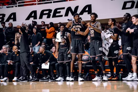 Image Taken at the Oklahoma State Cowboys vs Tulsa Golden Hurricanes Basketball Game, Friday, November 25, 2022, Gallagher-Iba Arena, Stillwater, OK. Mary Elizabeth/OSU Athletics