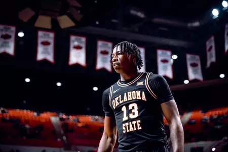 Image Taken at the Oklahoma State Cowboys vs Tulsa Golden Hurricanes Basketball Game, Friday, November 25, 2022, Gallagher-Iba Arena, Stillwater, OK. Mary Elizabeth/OSU Athletics