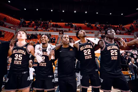 Image Taken at the Oklahoma State Cowboys vs Tulsa Golden Hurricanes Basketball Game, Friday, November 25, 2022, Gallagher-Iba Arena, Stillwater, OK. Mary Elizabeth/OSU Athletics