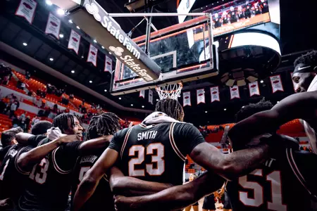 Image Taken at the Oklahoma State Cowboys vs Tulsa Golden Hurricanes Basketball Game, Friday, November 25, 2022, Gallagher-Iba Arena, Stillwater, OK. Mary Elizabeth/OSU Athletics