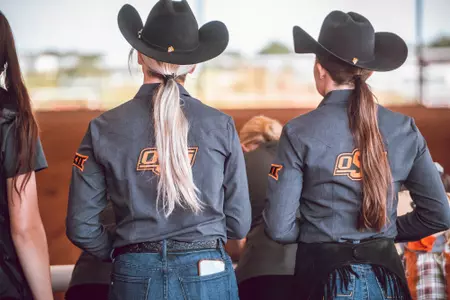 Image Taken at the Oklahoma State Cowgirls vs Baylor Bears Equestrian Meet, Saturday, October 15, 2022, Pedigo-Hull Equestrian Center, Stillwater, OK. Ben Cohen/OSU Athletics