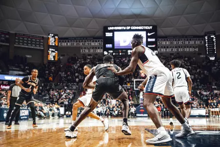 Image Taken at the Oklahoma State Cowboys at UConn Huskies for Big 12 Big East Battle, Thursday, December 1, 2022, Harry A. Gampel Pavilion, Storrs, CT. Mary Elizabeth/OSU Athletics
