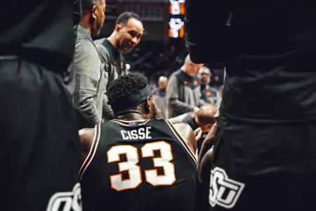 Image Taken at the Oklahoma State Cowboys at UConn Huskies for Big 12 Big East Battle, Thursday, December 1, 2022, Harry A. Gampel Pavilion, Storrs, CT. Mary Elizabeth/OSU Athletics