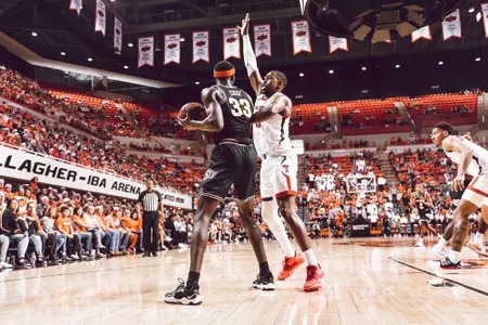 Oklahoma State Cowboys vs Texas Tech Raiders Basketball Game, Saturday, March 5, 2022, Gallagher-Iba Arena, Stillwater, OK. Mary Elizabeth Cordia/OSU Athletics
