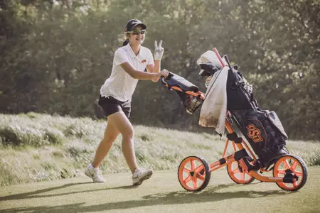 Image Taken at the 2022 NCAA Women's Golf Stillwater Regional, Sunday, May 8, 2022, Karsten Creek Golf Club, Stillwater, OK. Bruce Waterfield/OSU Athletics
