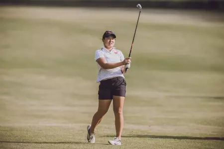 Image Taken at the 2022 NCAA Women's Golf Stillwater Regional, Sunday, May 8, 2022, Karsten Creek Golf Club, Stillwater, OK. Bruce Waterfield/OSU Athletics
