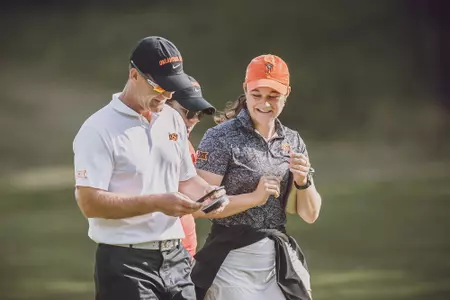 Image Taken at the 2022 NCAA Women's Golf Stillwater Regional, Sunday, May 8, 2022, Karsten Creek Golf Club, Stillwater, OK. Bruce Waterfield/OSU Athletics