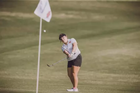 Image Taken at the 2022 NCAA Women's Golf Stillwater Regional, Sunday, May 8, 2022, Karsten Creek Golf Club, Stillwater, OK. Bruce Waterfield/OSU Athletics