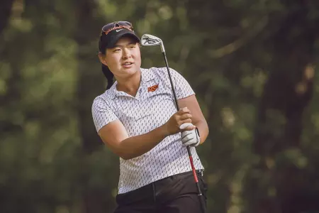 Image Taken at the 2022 NCAA Women's Golf Stillwater Regional, Sunday, May 8, 2022, Karsten Creek Golf Club, Stillwater, OK. Bruce Waterfield/OSU Athletics