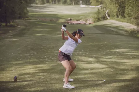 Image Taken at the 2022 NCAA Women's Golf Stillwater Regional, Sunday, May 8, 2022, Karsten Creek Golf Club, Stillwater, OK. Bruce Waterfield/OSU Athletics