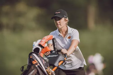 Image Taken at the 2022 NCAA Women's Golf Stillwater Regional, Sunday, May 8, 2022, Karsten Creek Golf Club, Stillwater, OK. Bruce Waterfield/OSU Athletics